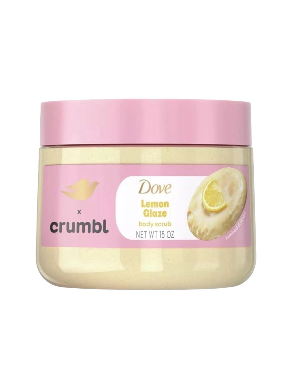 Dove x Crumbl Exfoliating Body Scrub - Lemon Glaze - 15 oz